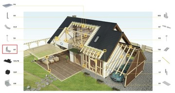 KPL5 KĄTOWNIK CIESIELSKI MONTAŻOWY Z PRZETŁOCZENIEM 50x50x35x2 20sztuk