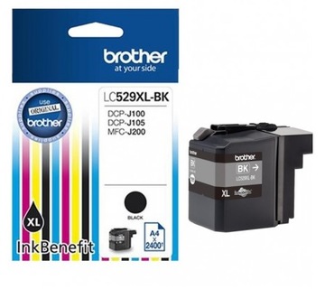 ORYGINALNY BROTHER LC529XL BK DCP J100 J105 J200