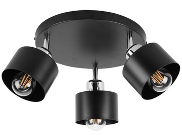 LAMPA WISZĄCA SUFITOWA PLAFON METALOWA E27 LED