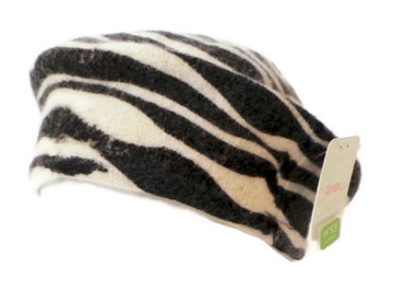 NEXT BAJECZNY BERET CZAPKA ZEBRA 1-2 lat OKAZJA !