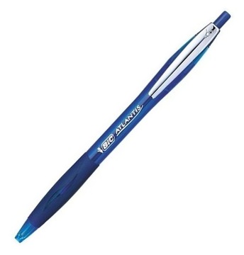 DŁUGOPIS ATLANTIS SOFT METAL CLICK NIEBIESKI BIC