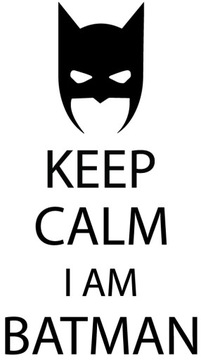 NAKLEJKI NA ŚCIANĘ ŚCIENNE NAPIS BATMAN 90cm