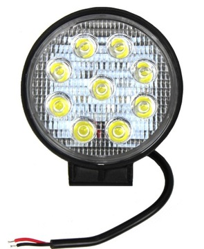 LAMPA ROBOCZA 9 LED OKRĄGŁĄ LEDOWA 12V 24V HALOGEN