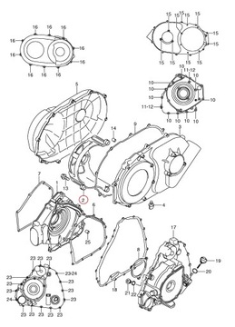 OSŁONA OBUDOWA WARIATORA SUZUKI KINGQUAD 700 750
