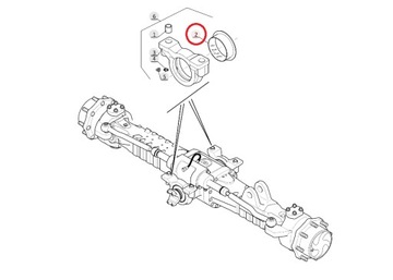 ВТУЛКА ПОДВЕСКИ ОСИ CAT TH62 TH63 SPICER OEM