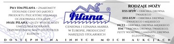 Nóż noże do strugarki PILANA 510x35x3 NCV1
