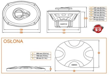 Трехполосная автомобильная акустика Hertz DCX 690.3