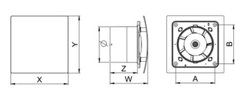 ВЕНТИЛЯТОР AWENTA WEB100 STANDARD CUBE