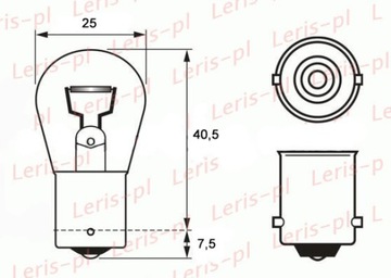 ЛАМПОЧКИ BA15S 6V 21W SIMSON MZ JAWA ЗАДНЯЯ ЛАМПОЧКА