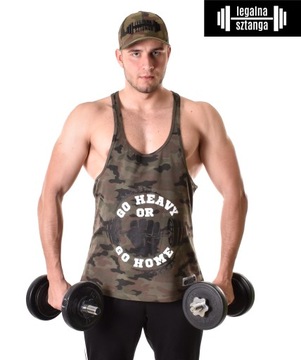 Мужская майка GO HEAVY Legal Camo Barbell S