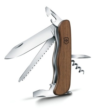 Victorinox 0.8361.63, Карманный нож Forester Wood + кожаный чехол 4.0523.3, 111мм