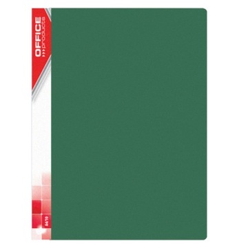Teczka ofertowa na dokumenty A4 biurowa album ofertowy 40 koszulek zielony