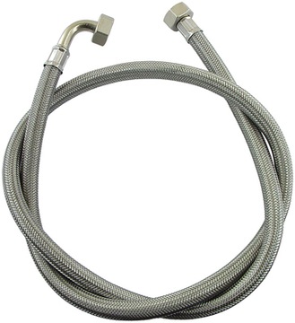 WĘŻYK-WĄŻ W OPLOCIE N-N KOLANKOWY 3/8''x3/8'' 25cm
