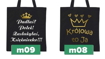 ЧЕРНАЯ СУМКА НА МОЛНИИ ЖЕНСКИЙ ДЕНЬ ЭКО ПОДАРОК