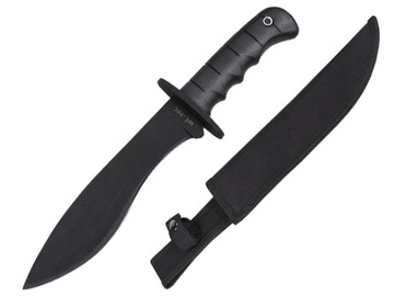 NÓŻ SURVIVALOWA MACZETA COMBAT CZARNA + Kabura