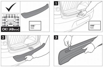 LUX LISTWA OCHRONNA NA ZDERZAK HONDA CRV 2015-