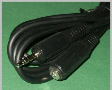 Przedłużacz jack 3,5mm 4PIN polowy 5m kabel (1934)