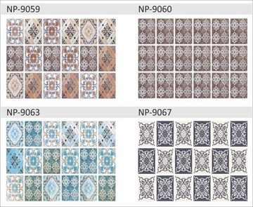 Naklejki na ścianę płytki kafelki schody 25x33cm