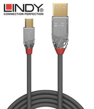 КАБЕЛЬ USB A - MINI USB B LINDY 36630 0,5 м