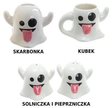 Duszki SKARBONKA + KUBEK + SOLNICZKA PIEPRZNICZKA