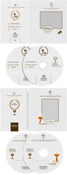 Обложки DVD 3 Выпускной Вечер Крещение Причастие Шаблоны для печати 300dpi