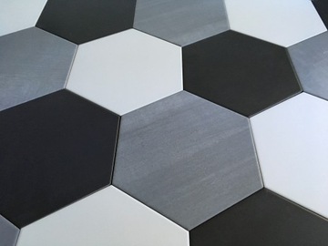 ШЕСТИГРАННАЯ МАТОВАЯ БЕЛАЯ ПЛИТКА 25x28 HIT