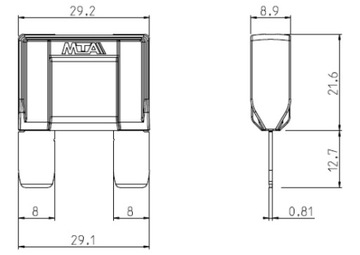 MAXI MAXIVAL MTA 60A ПЛАСТИННЫЙ ПРЕДОХРАНИТЕЛЬ