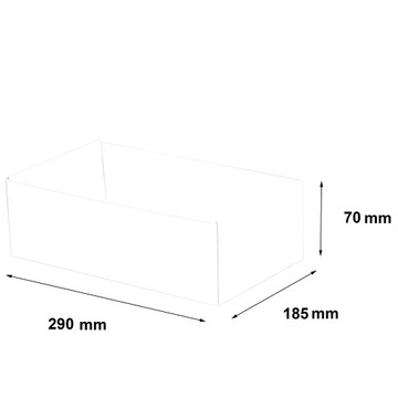 КАРТОННАЯ КОРОБКА С КЛЕЙНОЙ ПОЛОСОЙ 290x185x70 мм