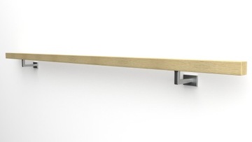 фото ориг. №4, Handrail wall-mounted wooden 40x40 130cm oak color
