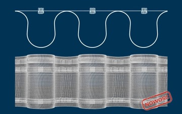 TAŚMA ŻYŁKOWA MARSZCZĄCA TUNELOWA FALA 10 cm 1:2