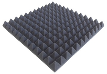 PANELE AKUSTYCZNE MATY GĄBKI PIRAMIDKI 50X50X5cm