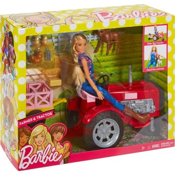 LALKA BARBIE FARMERKA ZE ZWIERZAKAMII FRM18