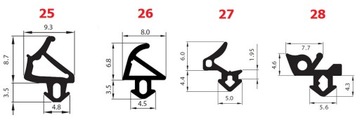 ALUPLAST S-1172 A Уплотнители окон