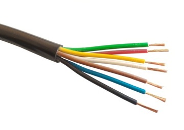 PRZEWÓD 6x1+1,5 KABEL 7 żył wiązka PRZYCZEPY 1mm2