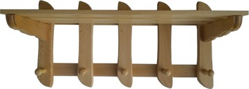 WIESZAK WIESZACZEK DREWNIANY 47cm SOLIDNY KOLORY