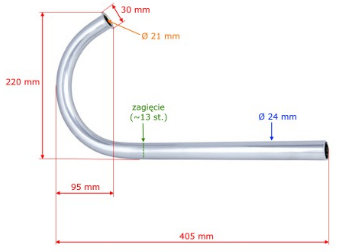 Колено глушителя Komar MR 232 Gat I PL