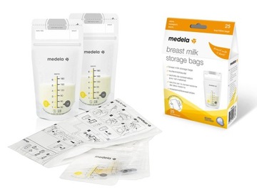 Medela Torebki do Mrożenia Pokarmu 25szt + etui