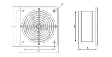фото ориг. №11, Fan industrial wall-mounted fi 250 mm
