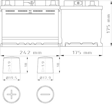 Akumulator BARS PLATINUM 12V 62Ah 600A (EN)