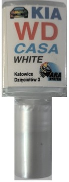 KIA WD CASA WHITE LAKIER SAMOCHODOWY ZAPRAWKA DO RYS 10 ML ARASYSTEM