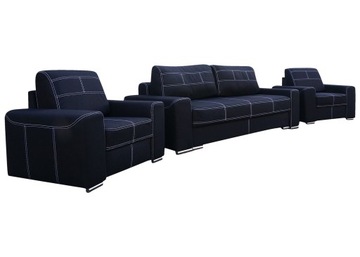 Zestaw Wypoczynkowy Gordon 3+1+1 Kanapa Sofa Fotel