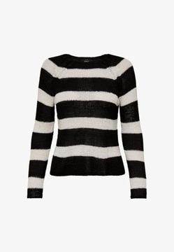 257 ONLY - Sweter – czarno biały rozmiar L