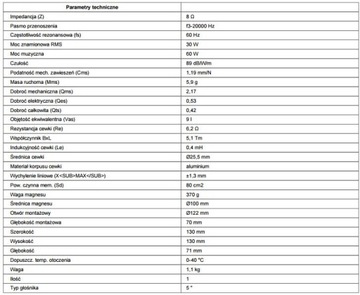 Широкополосный громкоговоритель Monacor SPH-60X, 30 Вт RMS
