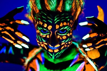 Карандаши для лица NEON UV для тела, губная помада 6 шт.