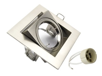 OPRAWA oprawka HALOGENOWA SUFITOWA ALUMINIUM OCZKO z GU10 MR16 IQEPE
