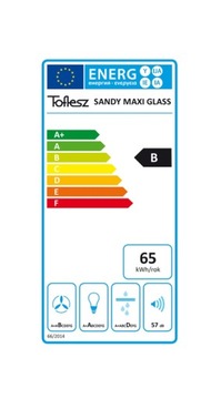 ВЫТЯЖКА TOFLESS SANDY MAXI GLASS ЧЕРНАЯ 60СМ