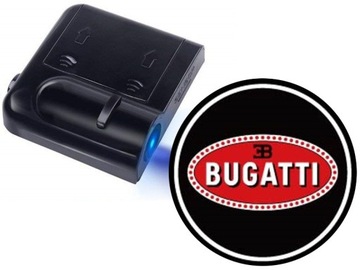 ŚWIATŁA LED POWITALNE LOGO BUGATTI BEZPRZEWODOWE