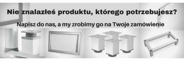 STOPKA NÓŻKA MEBLOWA ALUMINIOWA 60x60x100mm ALU