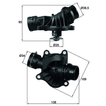 ТЕРМОСТАТ MAHLE BEHR BMW E60 2.5D 3.0D E90 2.0D