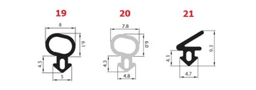 10mb Уплотнители Оконные уплотнители VEKA S-835x